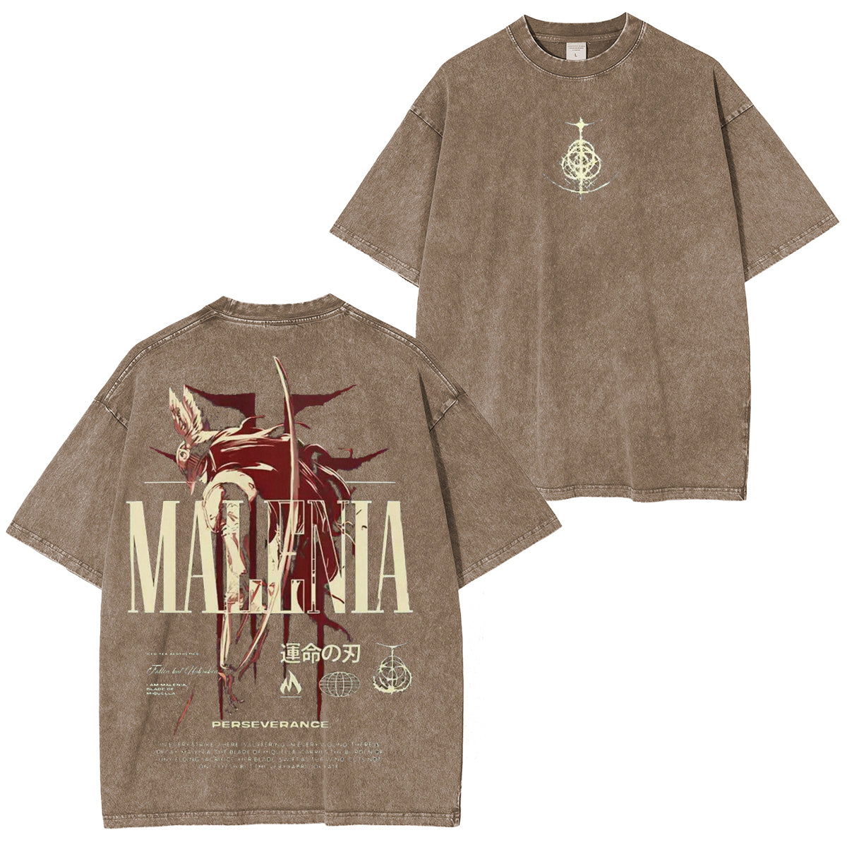 Cursed Goddess Back Elden Ring Vintage Washed Unisex T-Shirt