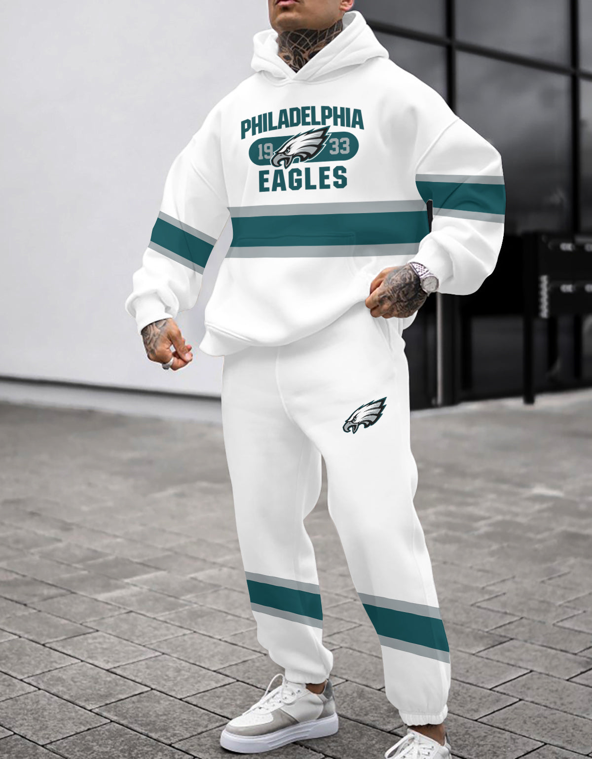 Philadelphia Eagles 3D Printed Pullover Hoodie And Sweatpant 2pcs Tracksuits