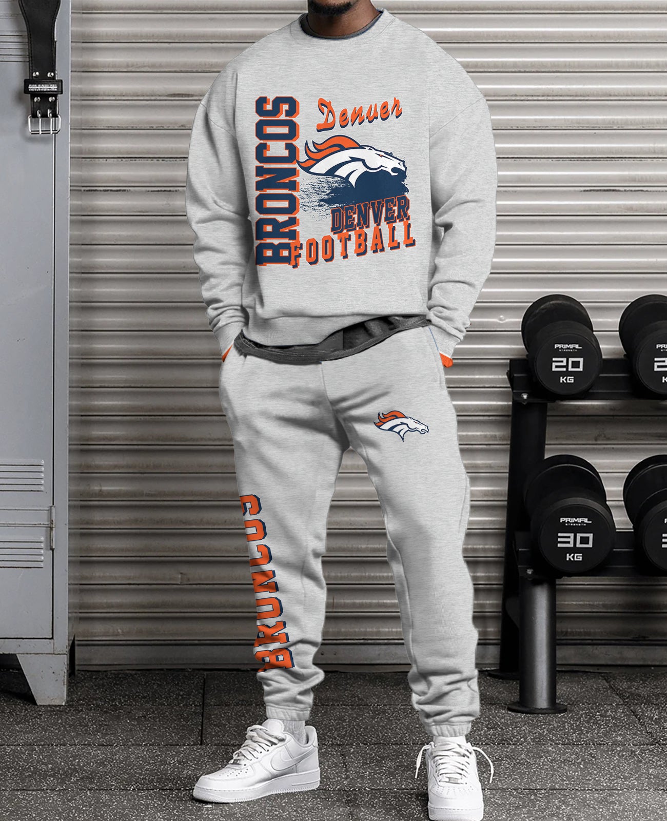 Denver Broncos   3D sweatsuit and sweatpants 2 piece outfits