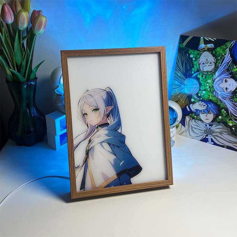Frieren: Beyond Journey's End Anime LED Light Painting Light Box Photo Frame Wall Art