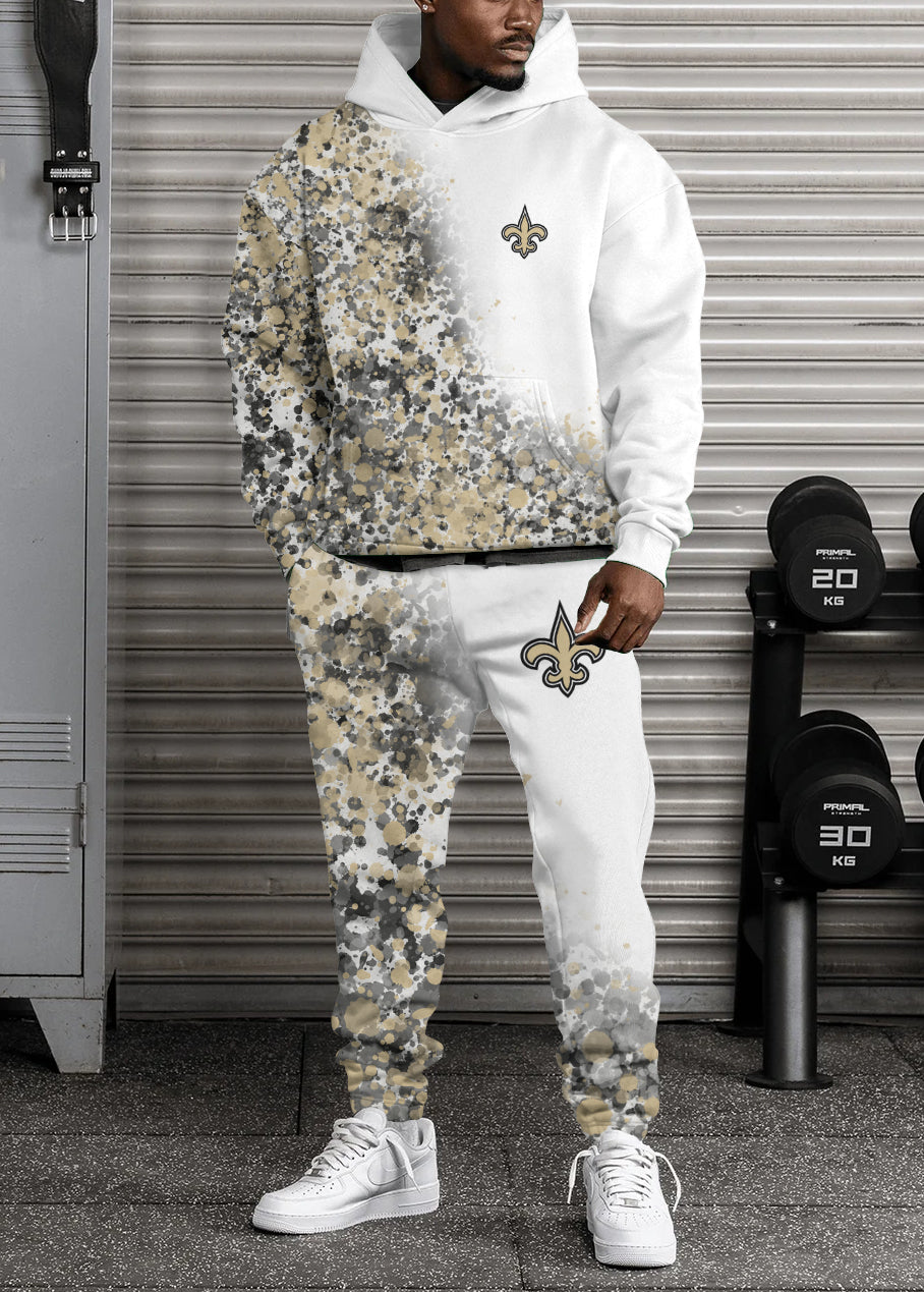 New Orleans Saints 3D Printed Pullover Hoodie And Sweatpant 2pcs Tracksuits