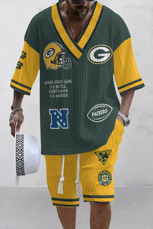 Green Bay Packers
 Limited Edition Top And Shorts Two-Piece Suits