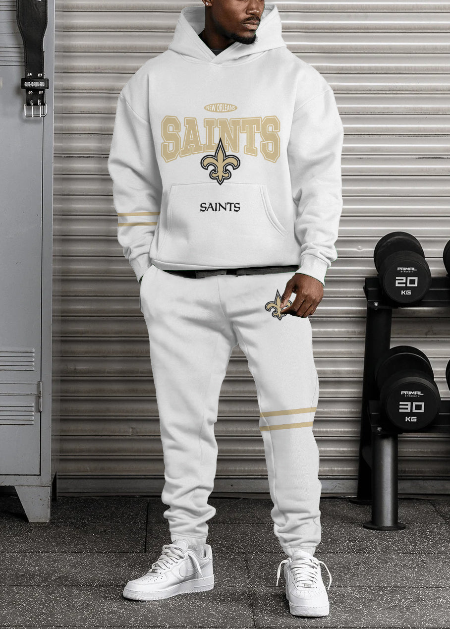 New Orleans Saints 3D Printed Pullover Hoodie And Sweatpant 2pcs Tracksuits
