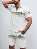 Jacksonville Jaguars Limited Edition ZIP Polo Shirt And Shorts Two-Piece Suits