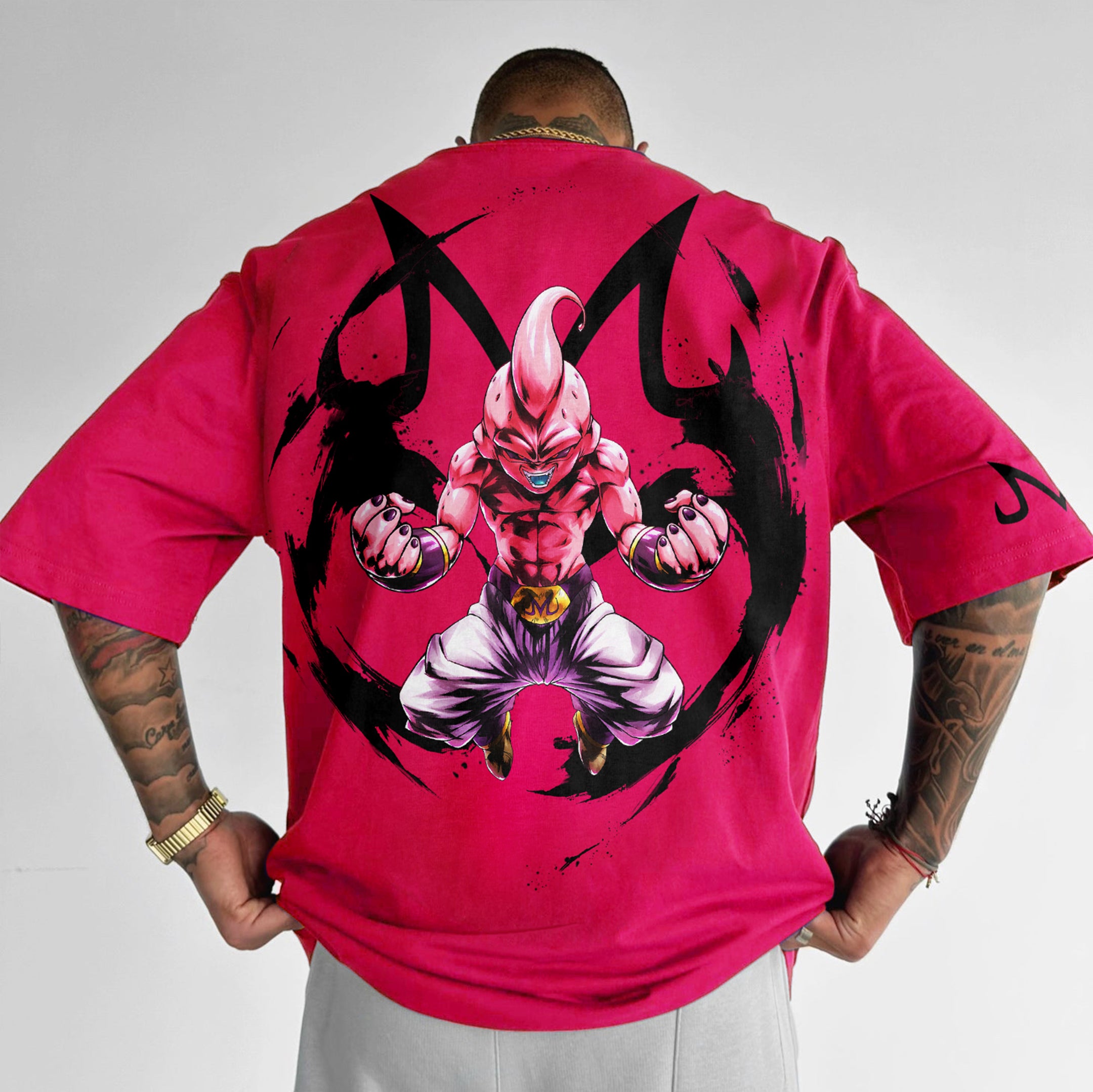 Oversize Dragon Ball Majin Buu Print Tee