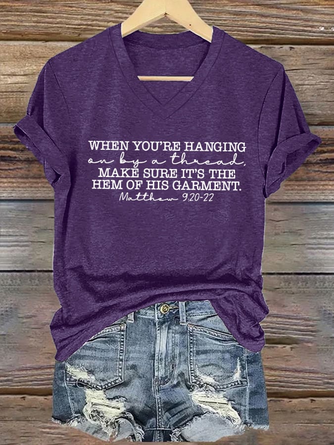 Women's Summer Christian Scripture Casual Top