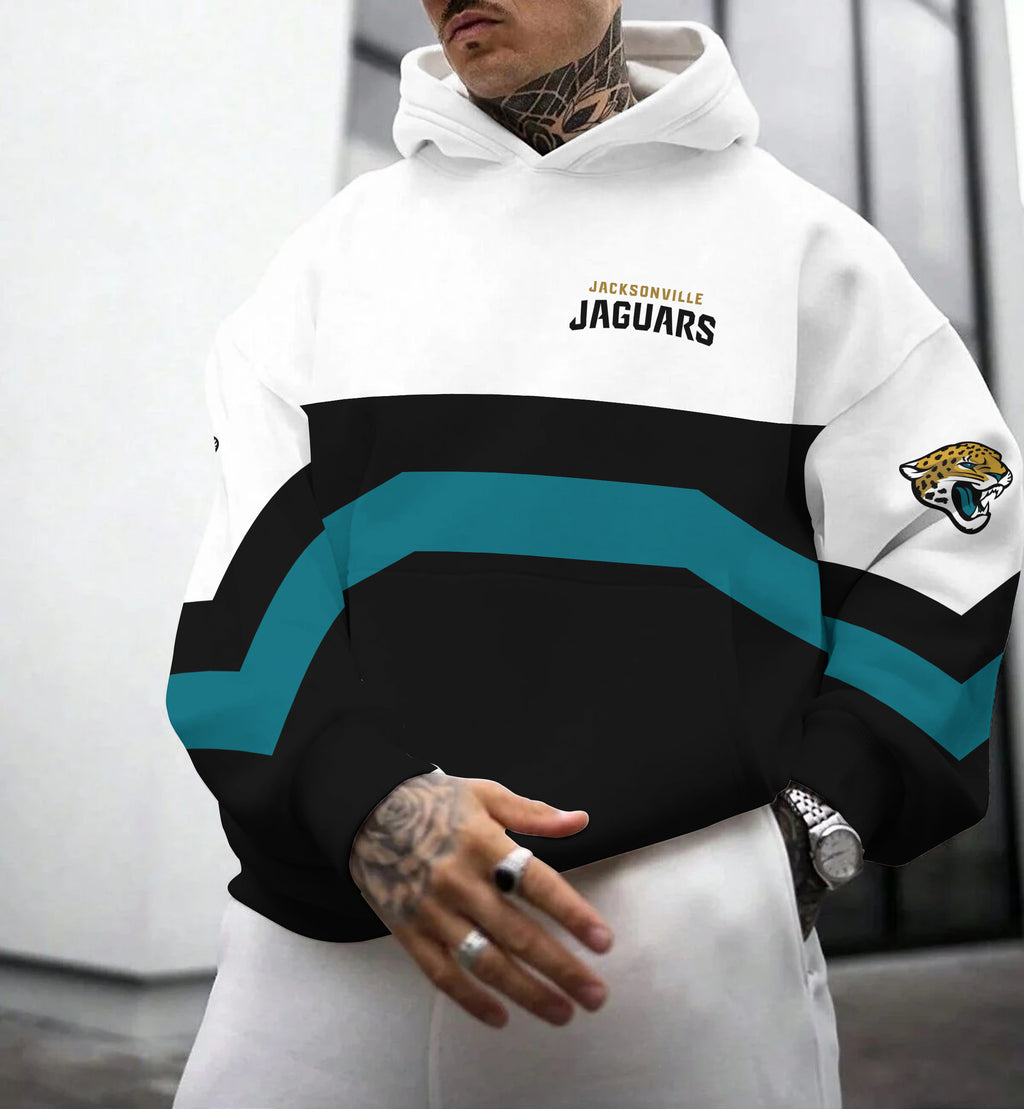 Jacksonville Jaguars Printed Hooded Pocket Pullover Hoodie
