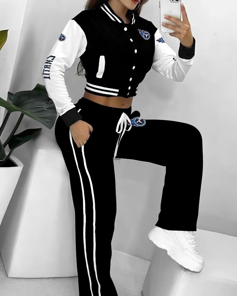 Tennessee Titans 3D Printed Varsity Jacket Set