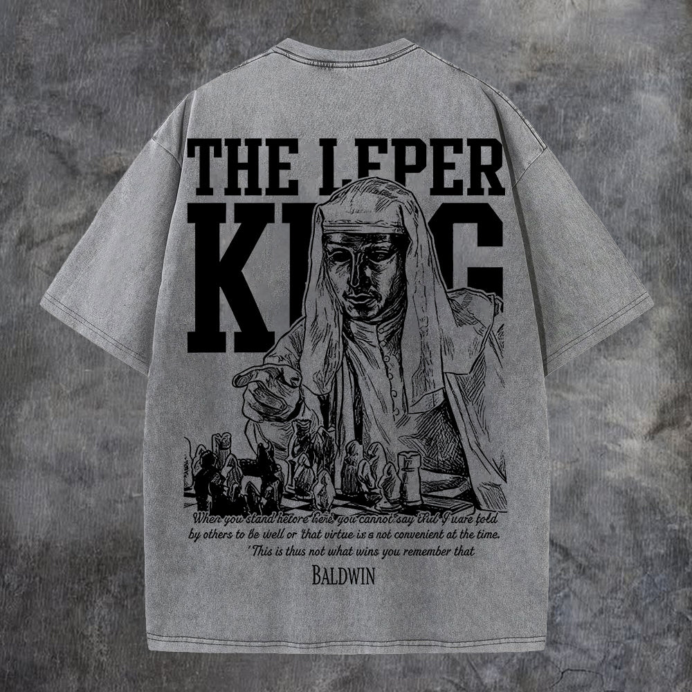 The Leper King Printed Men's Washed Tee
