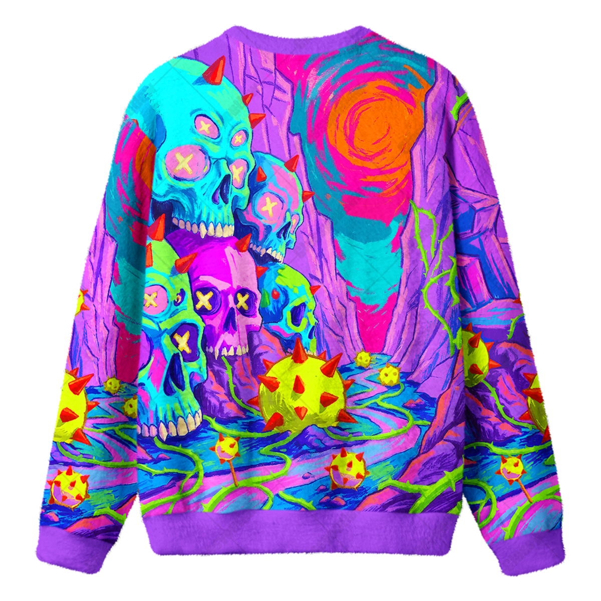 PSYCHO SKULL KNIT SWEATSHIRT — image 2