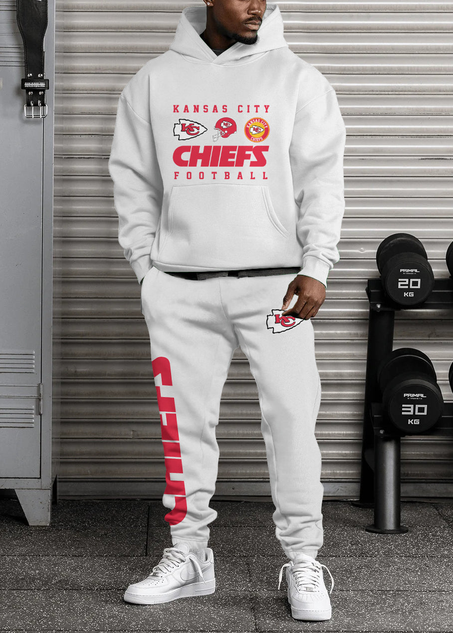 Kansas City Chiefs 3D Printed Pullover Hoodie And Sweatpant 2pcs Tracksuits