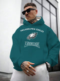 Philadelphia Eagles Printed Hooded Pocket Pullover Hoodie
