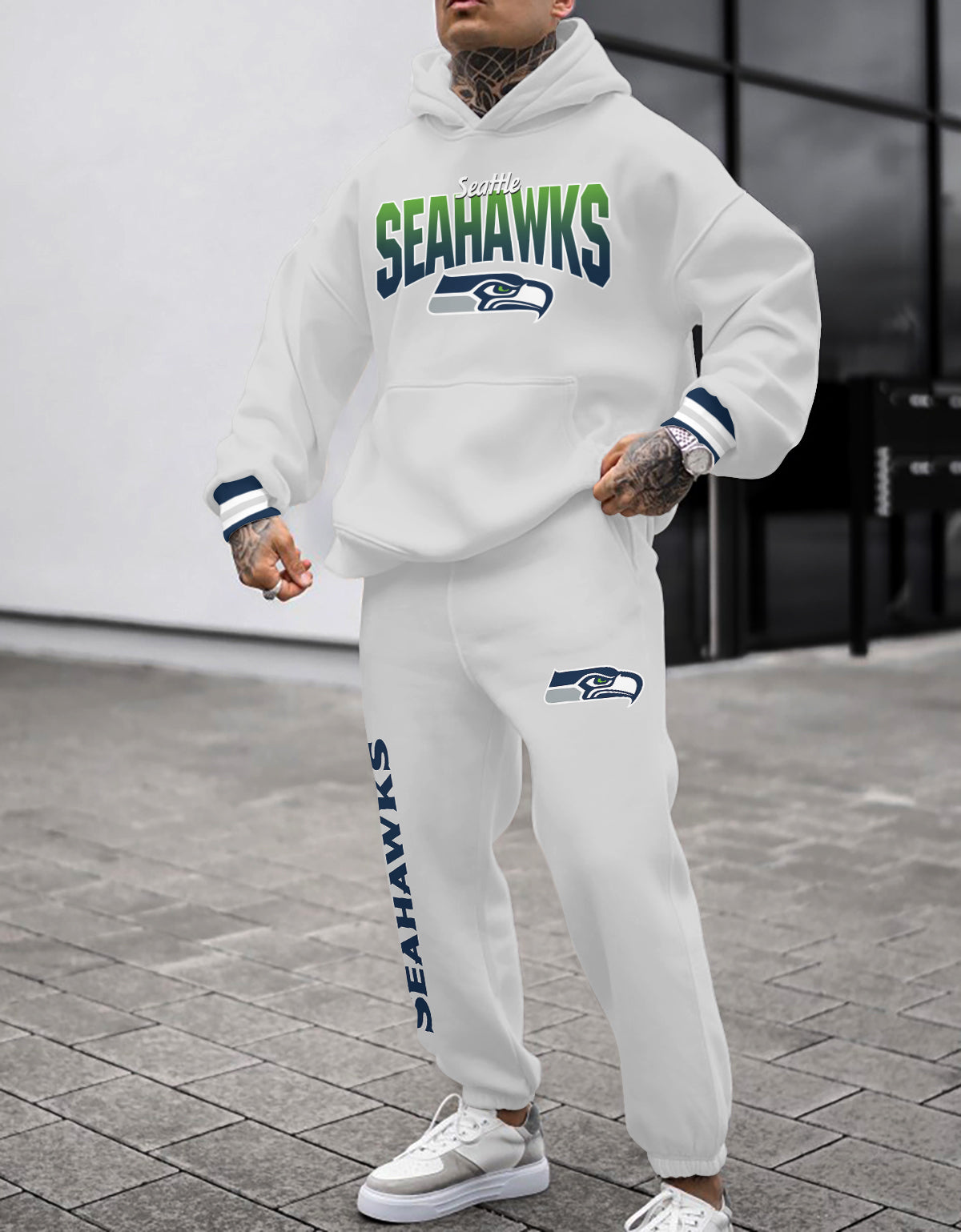 Seattle Seahawks 3D Printed Pullover Hoodie And Sweatpant 2pcs Tracksuits