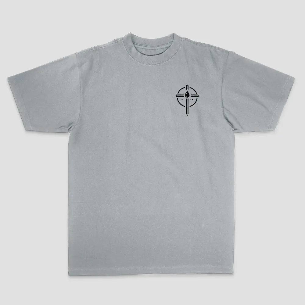 Saved By The Blood Printed Men's T-shirt