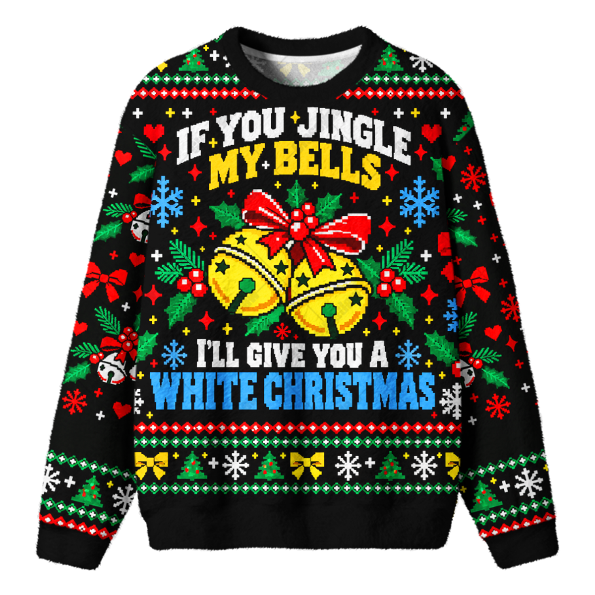 JINGLE BELLS UGLY CHRISTMAS SWEATSHIRT — image 1
