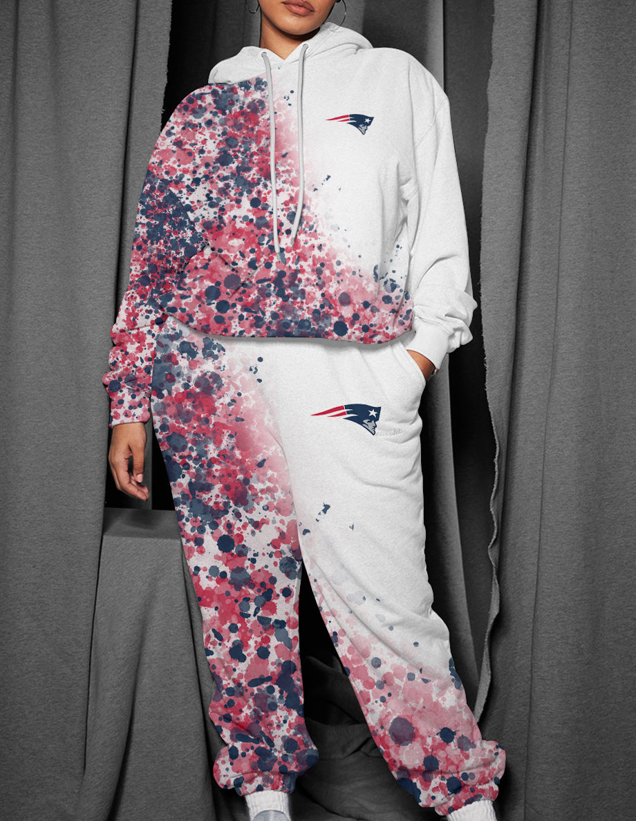 New England Patriots 3D Printed Pullover Hoodie And Sweatpant 2pcs Tracksuits