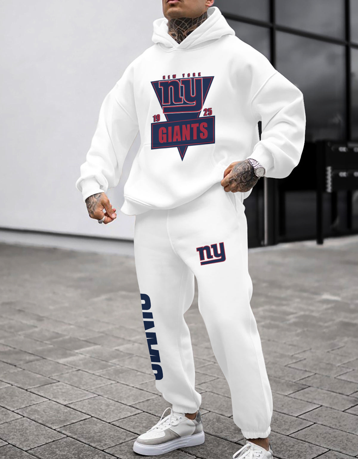New York Giants  3D Printed Pullover Hoodie And Sweatpant 2pcs Tracksuits