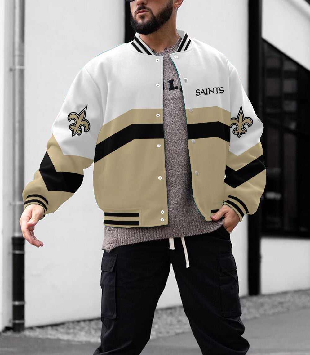 New Orleans Saints Men's Limited Edition Full-Snap Casual Jacket