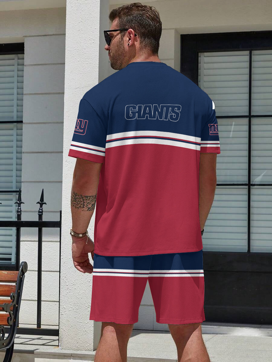 New York Giants Limited Edition Top And Shorts Two-Piece Suits