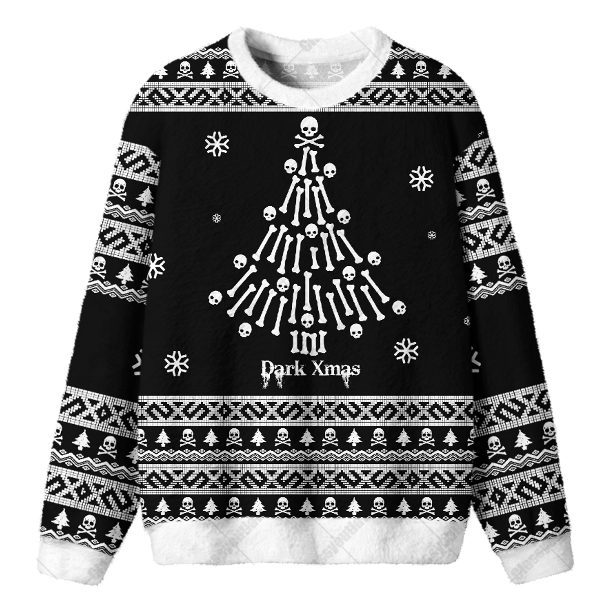 DARK XMAS UGLY CHRISTMAS SWEATSHIRT — image 1