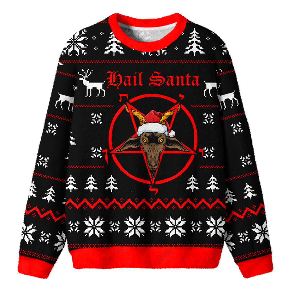 HAIL SANTA UGLY CHRISTMAS SWEATSHIRT — image 1