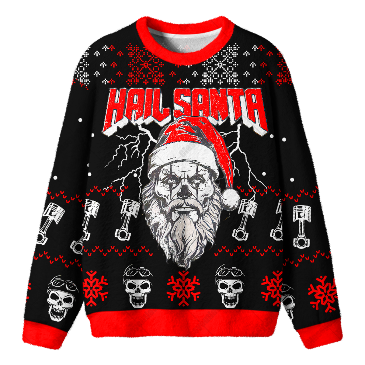 HAIL SANTA UGLY CHRISTMAS SWEATSHIRT — image 1