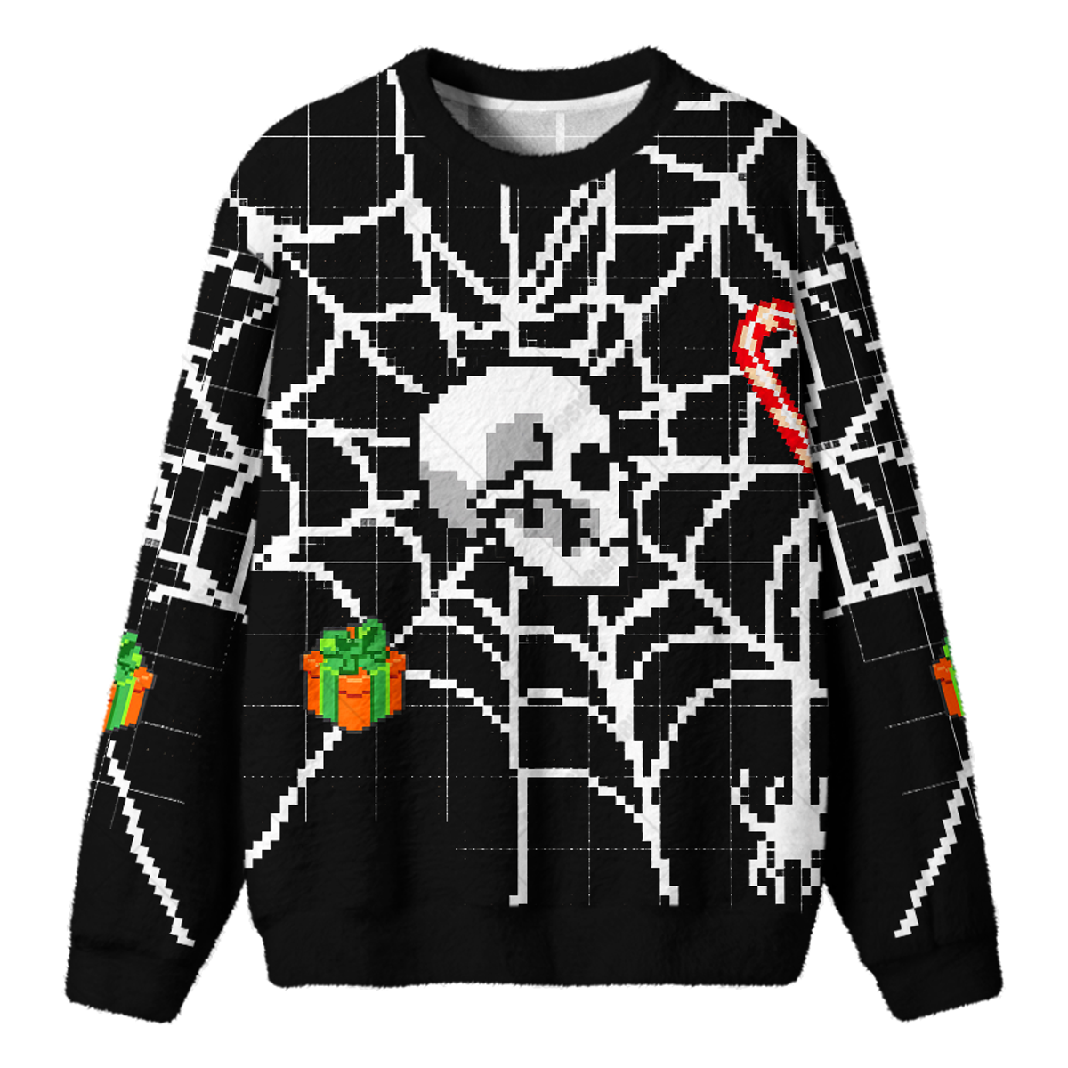 SPIDER WEB UGLY CHRISTMAS SWEATSHIRT — image 1