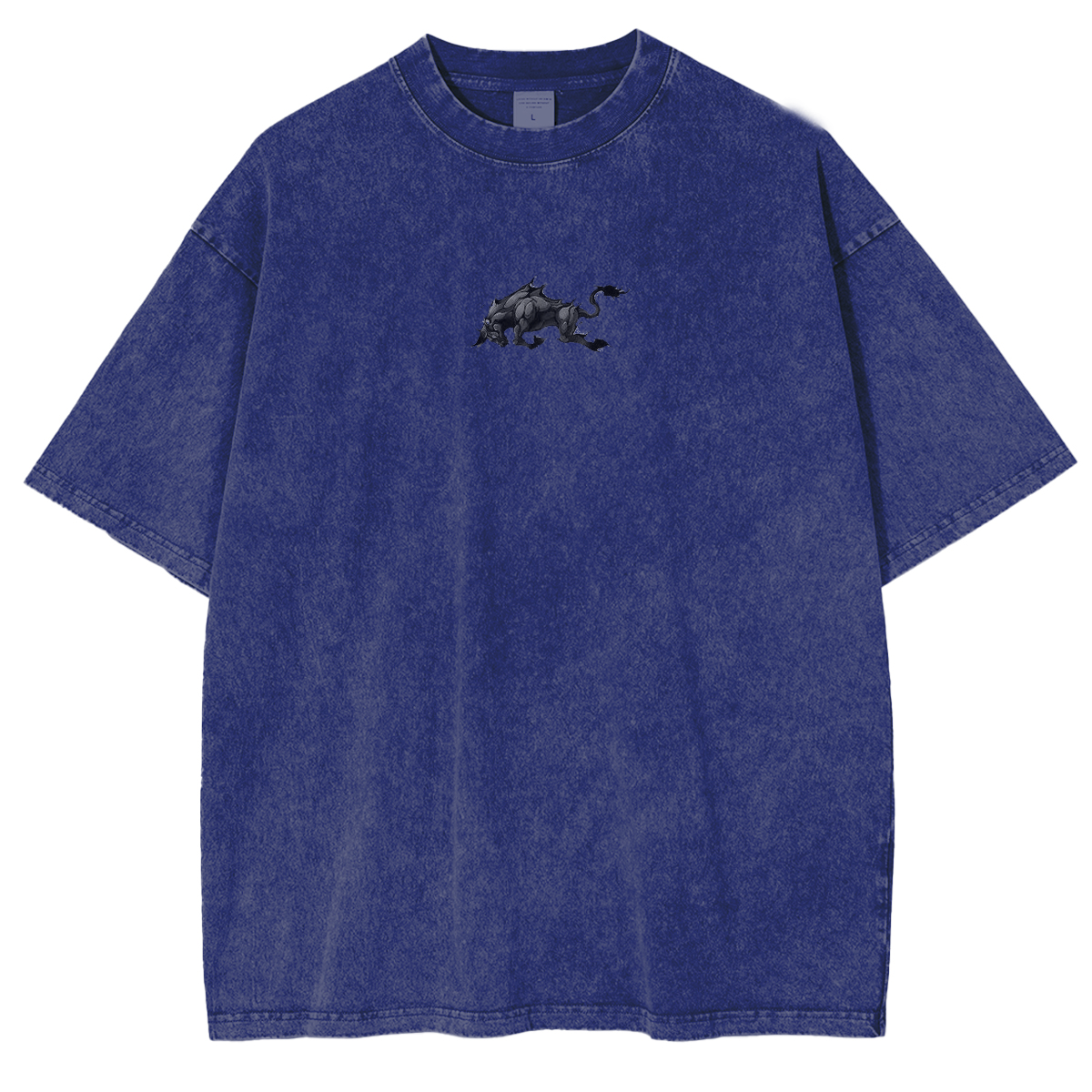 Asta x Black Bulls Black Clover Anime Double Printed Vintage Washed Tee Unisex