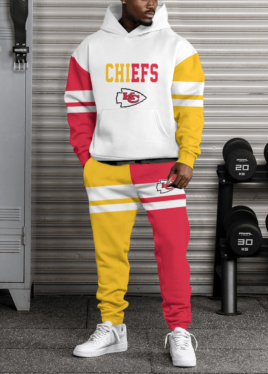 Kansas City Chiefs 3D Printed Pullover Hoodie And Sweatpant 2pcs Tracksuits