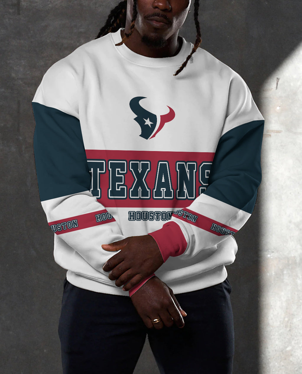 Houston Texans 3D Limited Edition Crew Neck sweatshirt