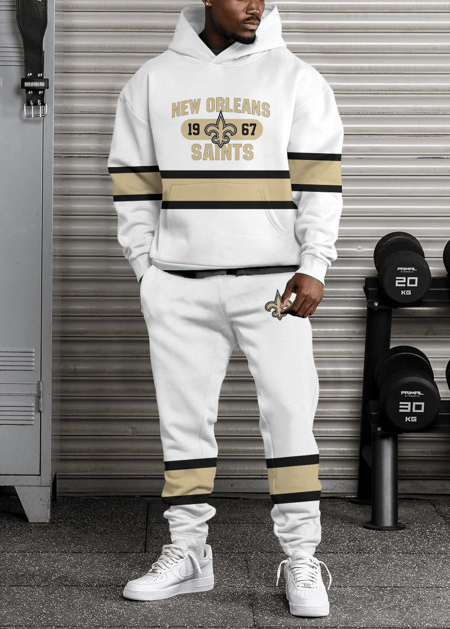 New Orleans Saints 3D Printed Pullover Hoodie And Sweatpant 2pcs Tracksuits