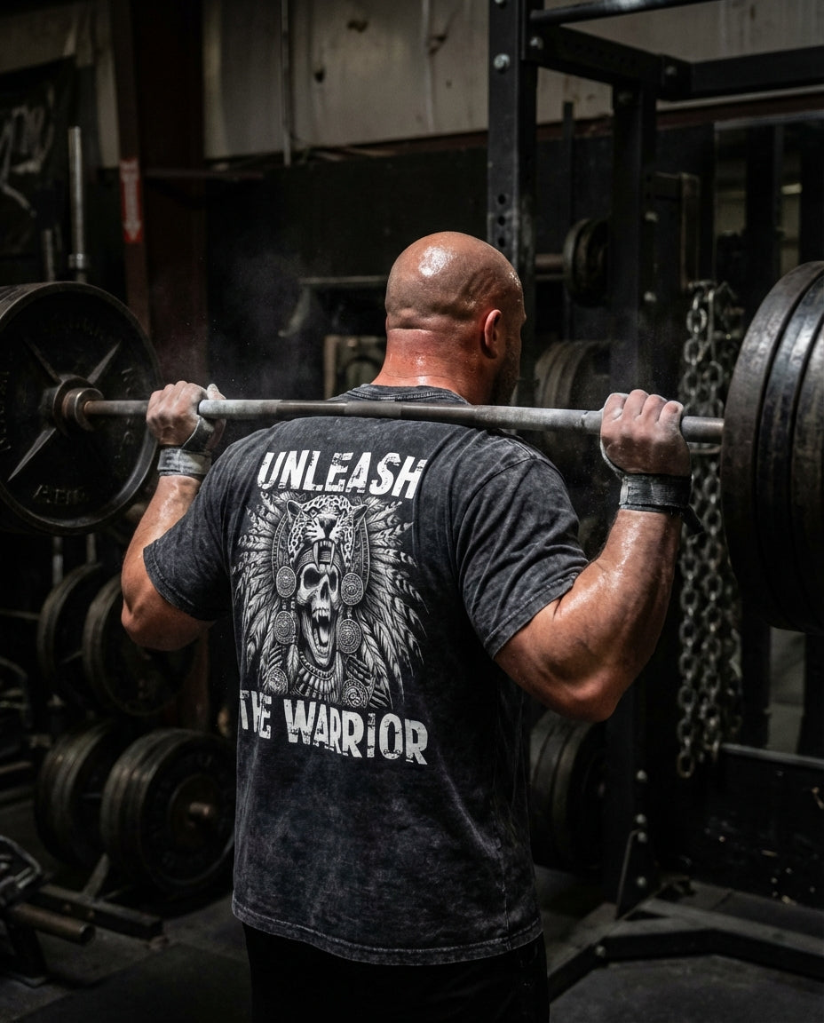 Aztec Warrior Gym Shorts & Washed Tee Combo