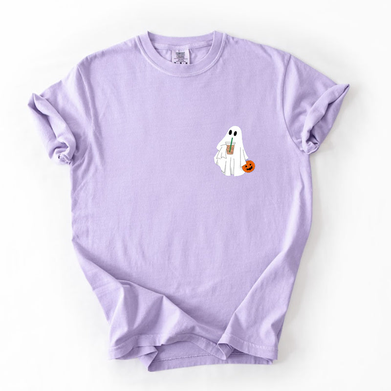 Comfort Colors Сute Ghost Coffee T-shirt
