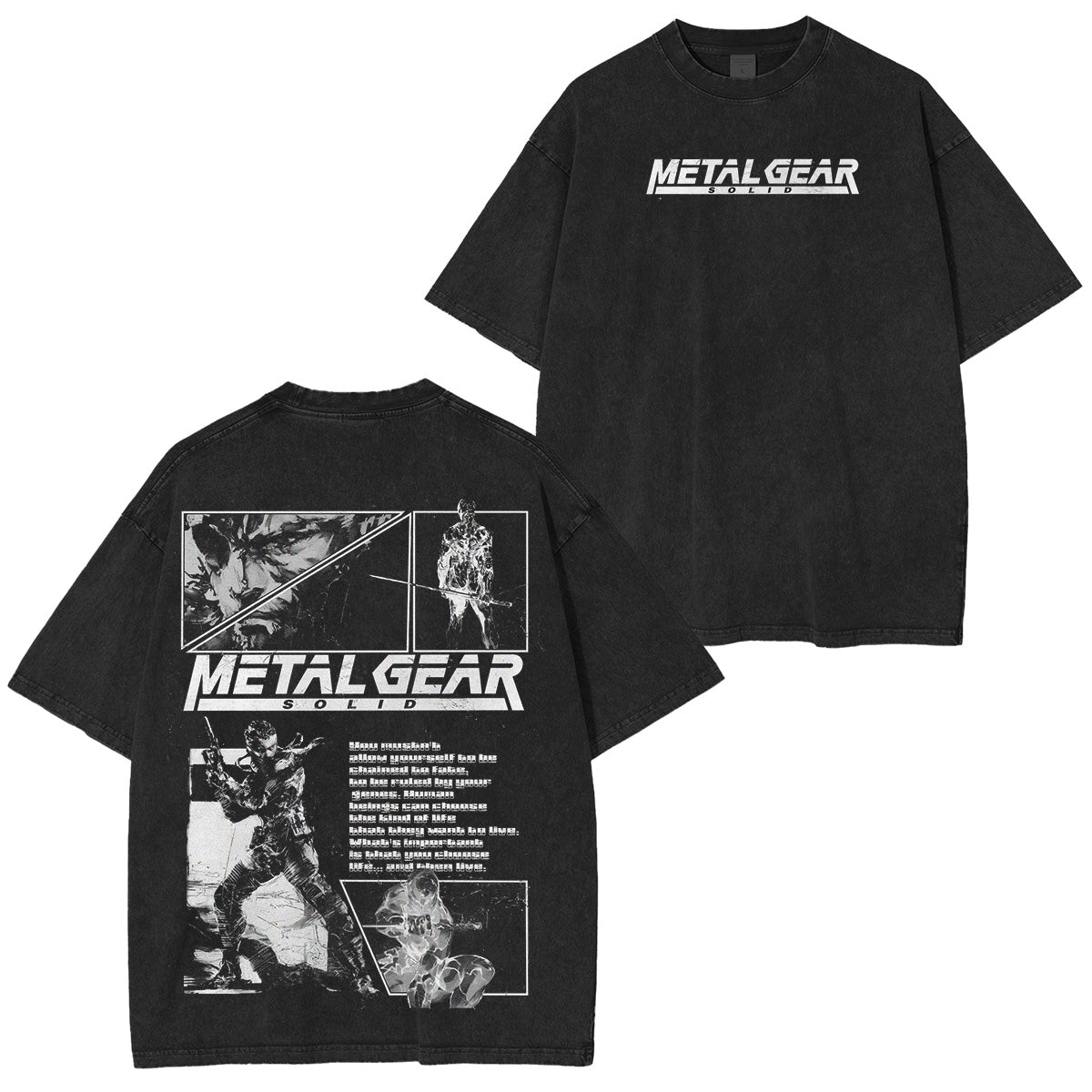 Metal Gear Solid Vintage Unisex Washed T-Shirt