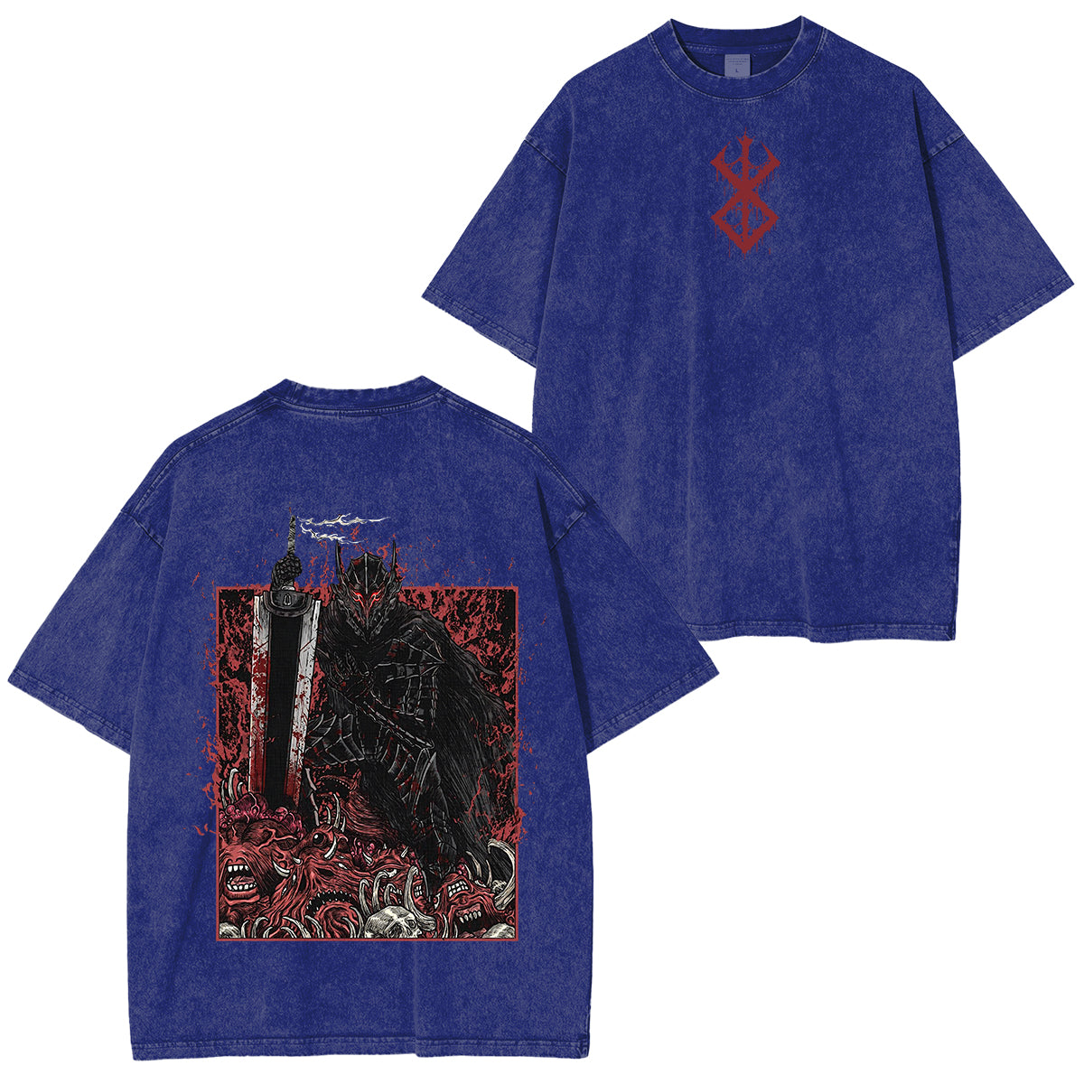 Guts Cursed Armor Grim Unisex Washed T-Shirt