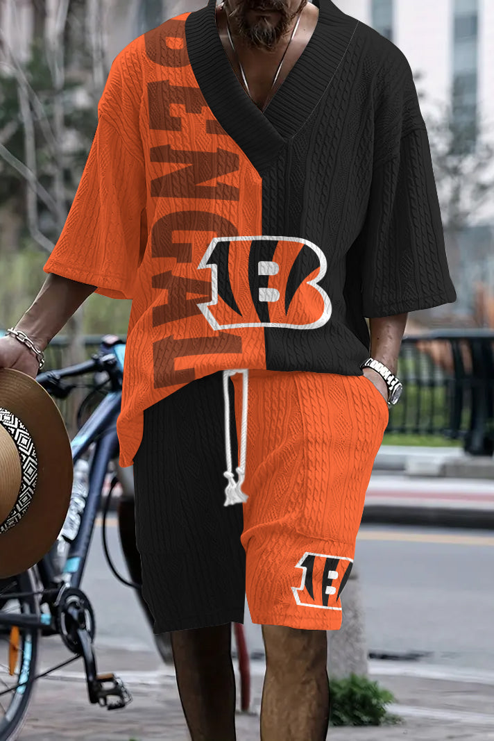 Cincinnati Bengals  Limited Edition Top And Shorts Two-Piece Suits