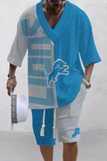 Detroit Lions Limited Edition Top And Shorts Two-Piece Suits