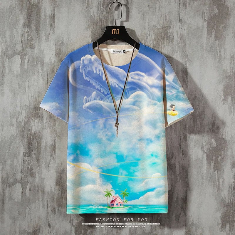 Men's Fashion Print Casual Short Sleeve T-Shirt