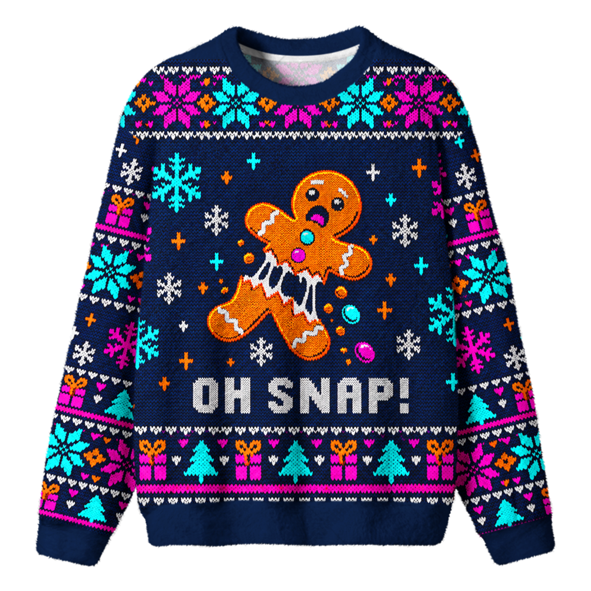 OH SNAP UGLY CHRISTMAS SWEATSHIRT — image 1