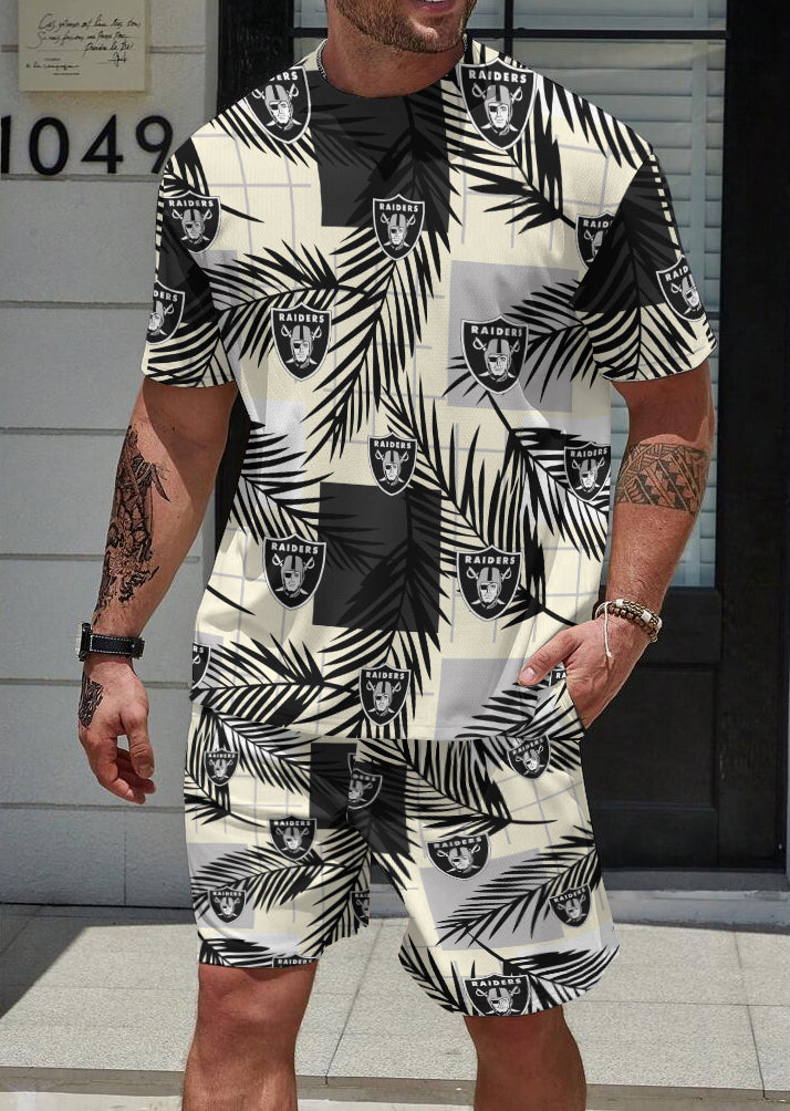 Las Vegas Raiders Limited Edition Top And Shorts Two-Piece Suits
