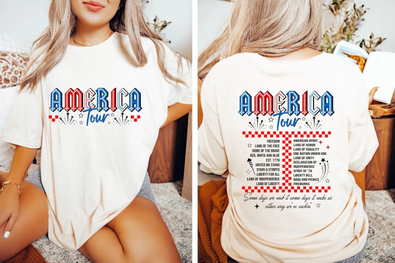 Retro America Tour Shirt 4th Of July Shirt 1776 Independence Day Shirt America Shirt Usa Shirt American Flag Shirt Memorial Day Shirt