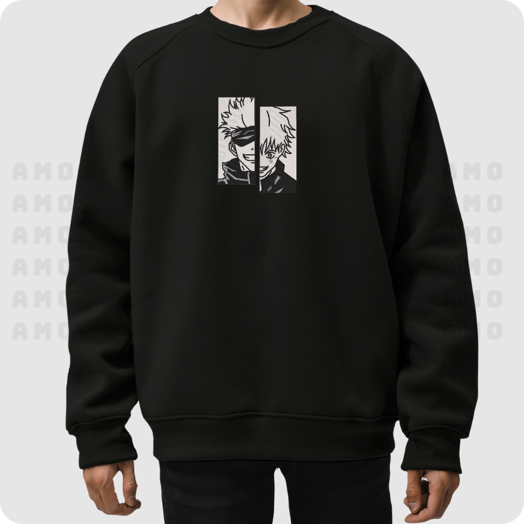 Gojo Satoru Itadori Yuji Jujutsu Kaisen Anime Embroidered Sweater