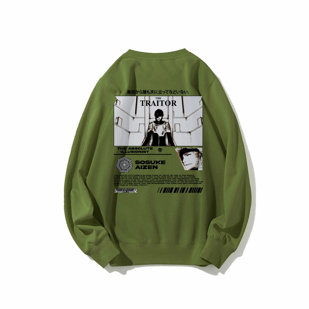 Sosuke Aizen Bleach | White Sweatshirt TYBW