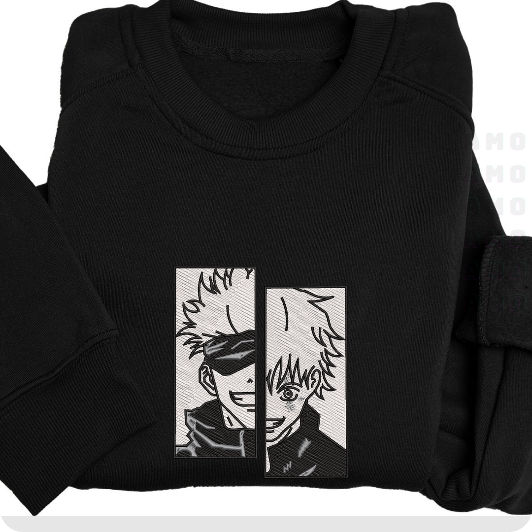 Gojo Satoru Itadori Yuji Jujutsu Kaisen Anime Embroidered Sweater