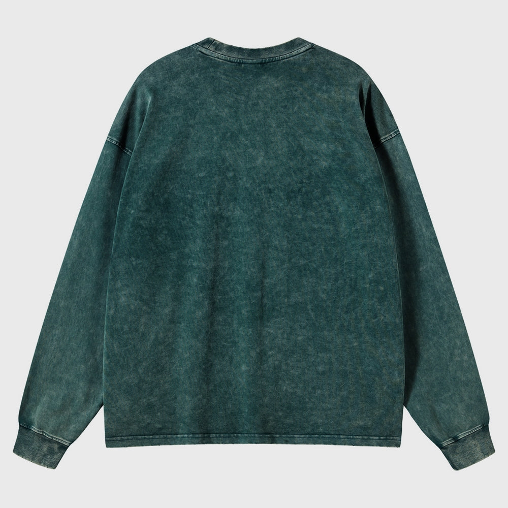 Unisex Crewneck Washed Sweatshirt Jujutsu Kaisen