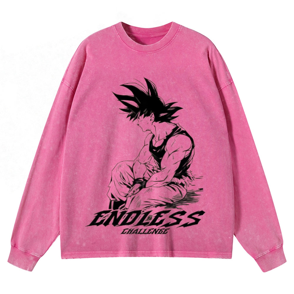 Unisex Crewneck Washed Sweatshirt|GOKU