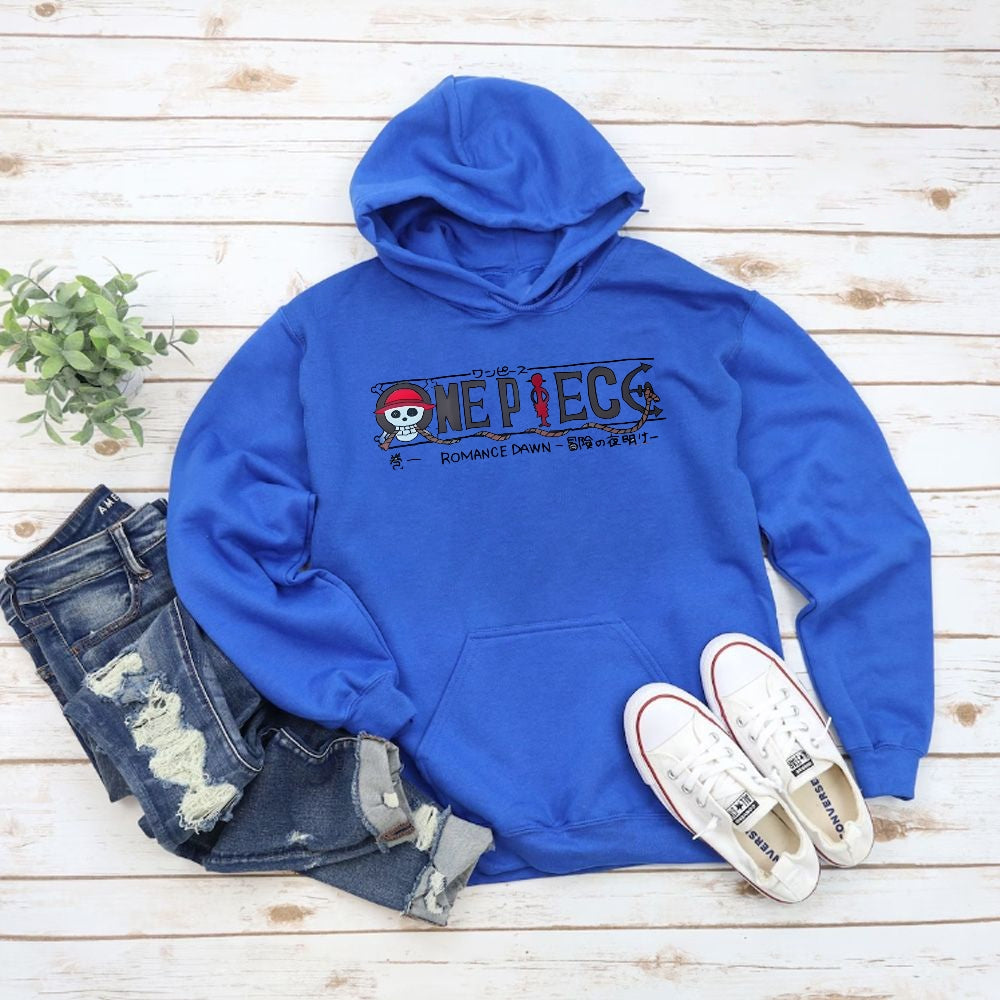 Unisex pure cotton hoodid sweatshirt Luffy