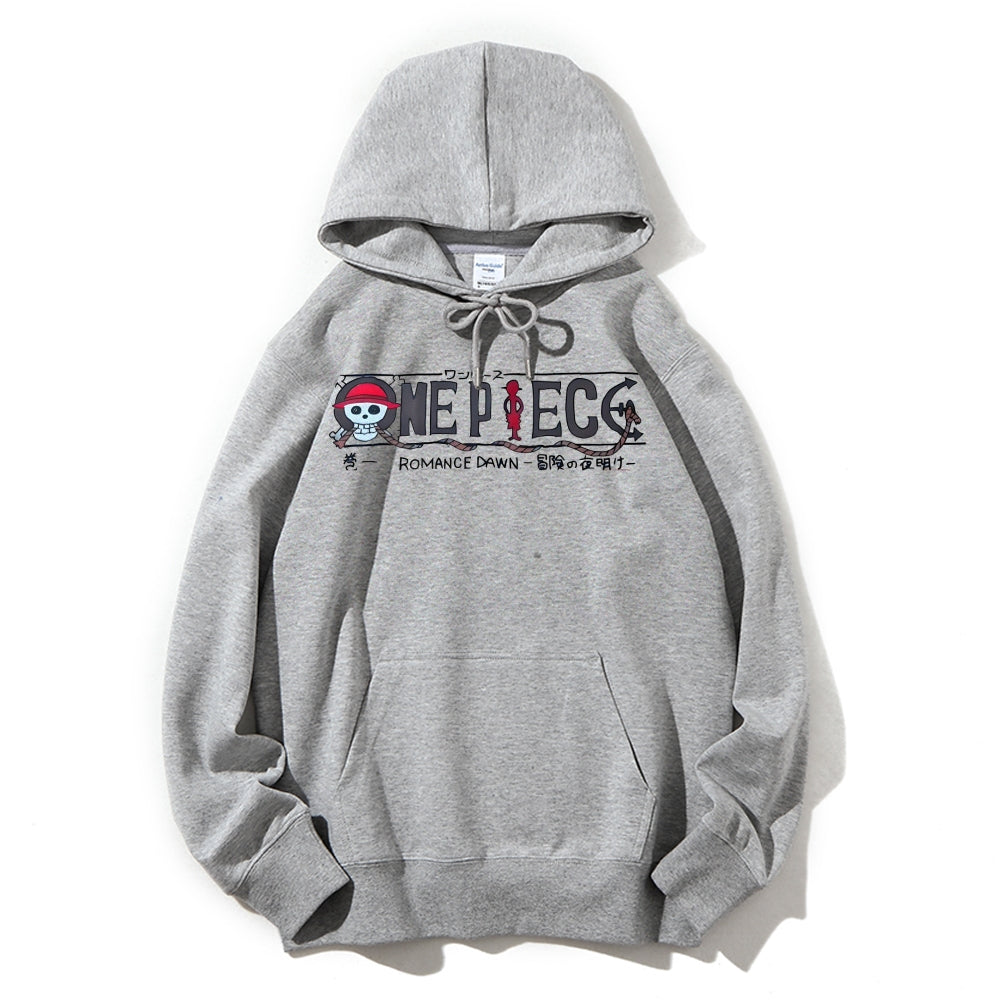 Unisex pure cotton hoodid sweatshirt Luffy