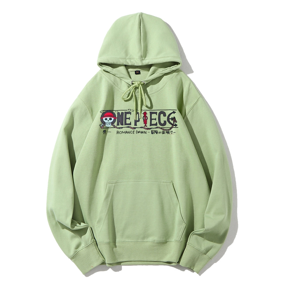 Unisex pure cotton hoodid sweatshirt Luffy