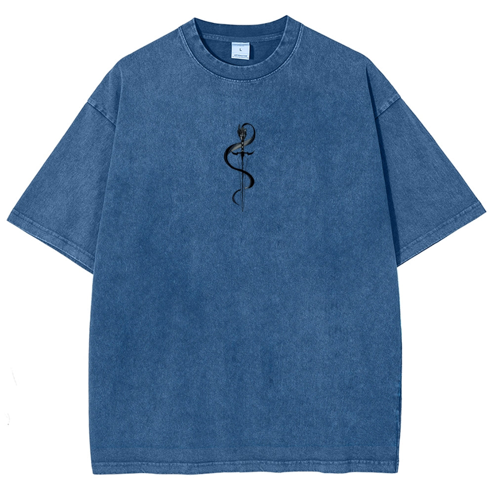 solo leveling Unisex Fit Washed T-Shirt 2502004303